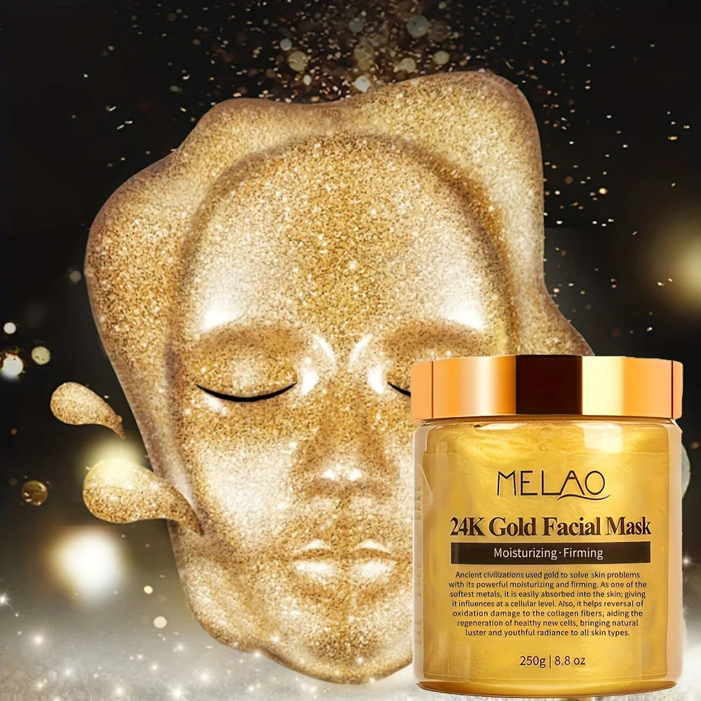 Masque facial doré 24K